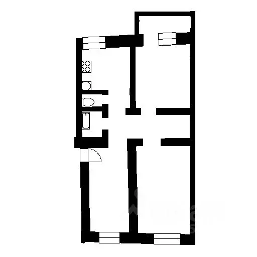 2-к кв. Новосибирская область, Новосибирск ул. Халтурина, 39 (55.4 м) - Фото 2