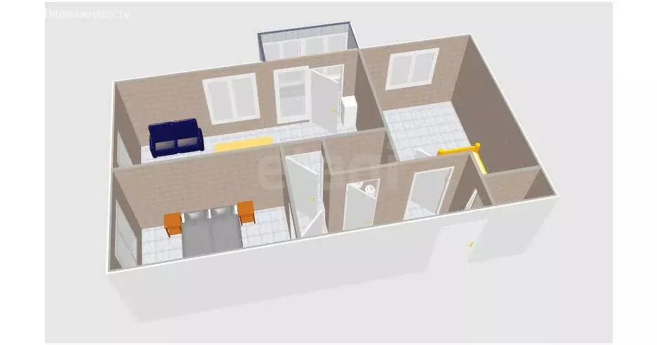 3-комнатная квартира: Южно-Сахалинск, планировочный район ... - Фото 1