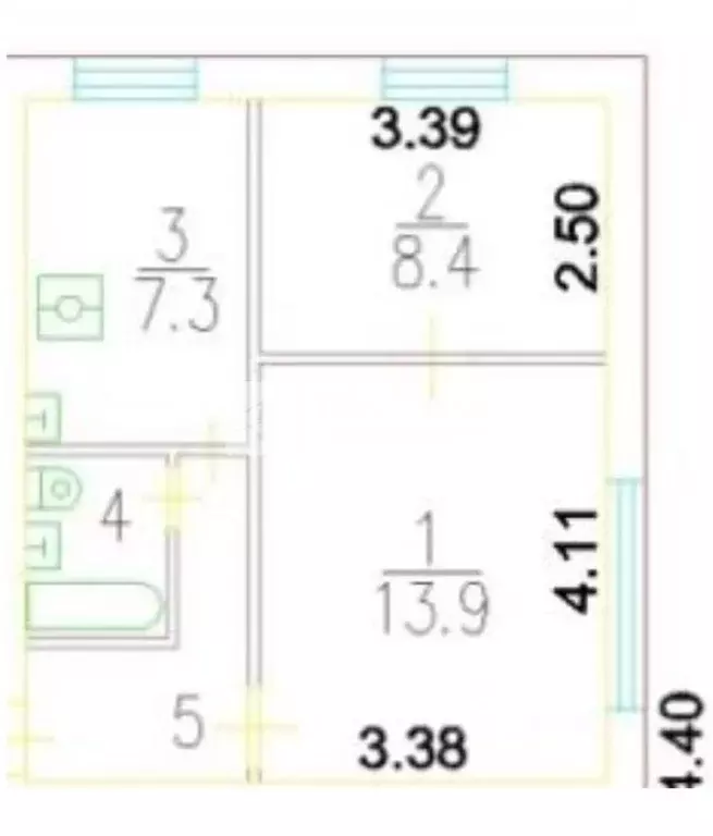 2-к кв. Москва Октябрьская ул., 91К4 (36.6 м) - Фото 2