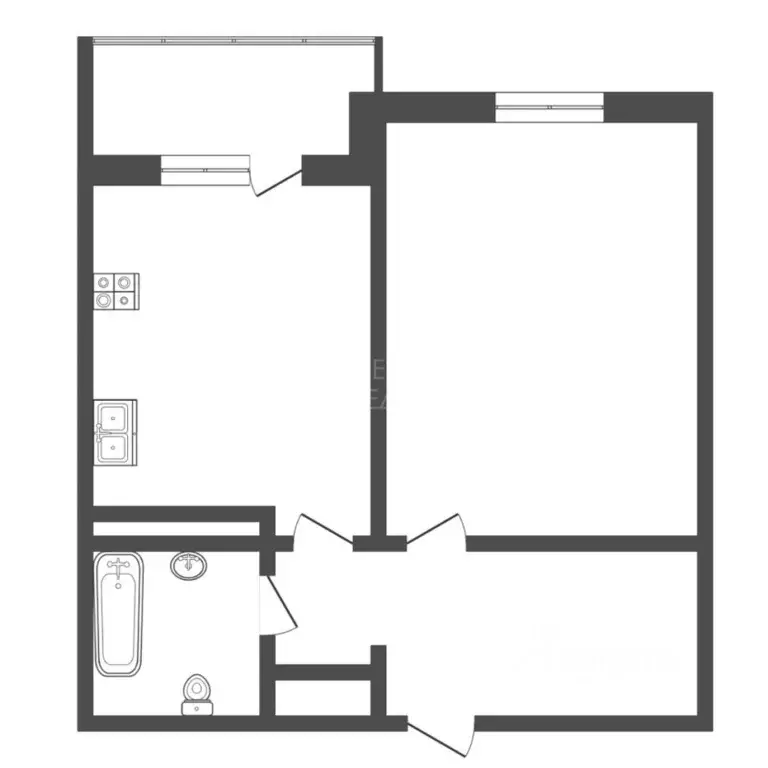 1-к кв. Тюменская область, Тюмень ул. Василия Подшибякина, 19 (36.6 м) - Фото 2