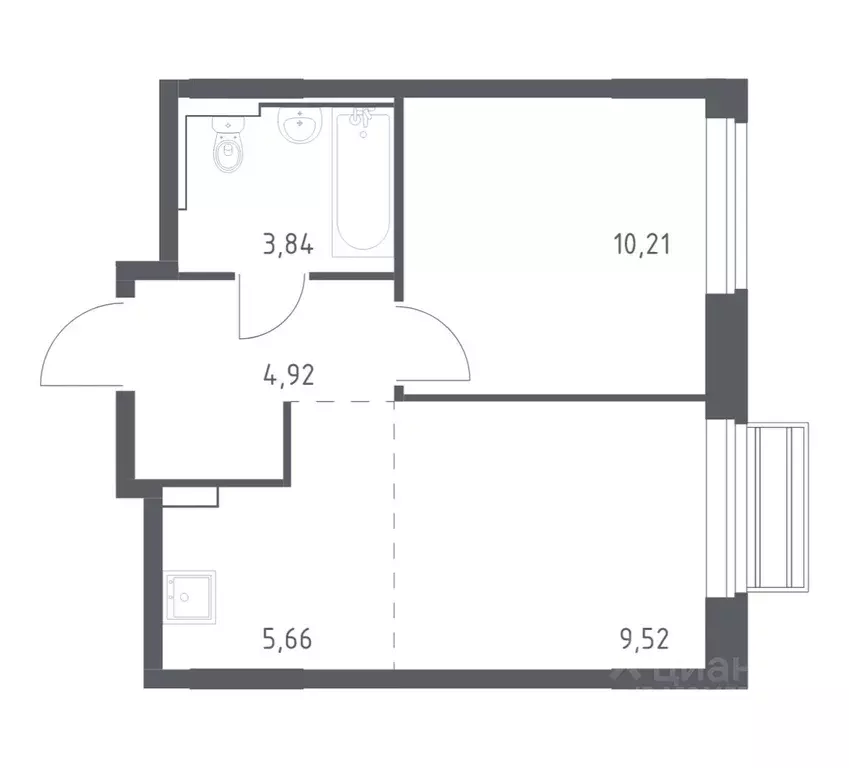 1-к кв. Московская область, Одинцовский городской округ, с. Лайково, ... - Фото 1