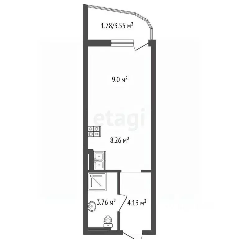 Студия Крым, Сакский район, Лесновское с/пос, с. Прибрежное ул. ... - Фото 2