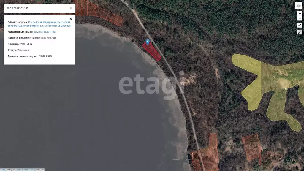 Участок в Псковская область, Себежское с/пос, д. Забелье  (24.0 сот.) - Фото 2