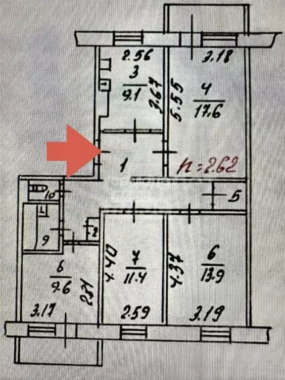 4-к кв. Ямало-Ненецкий АО, Ноябрьск Советская ул., 44 (81.2 м) - Фото 2