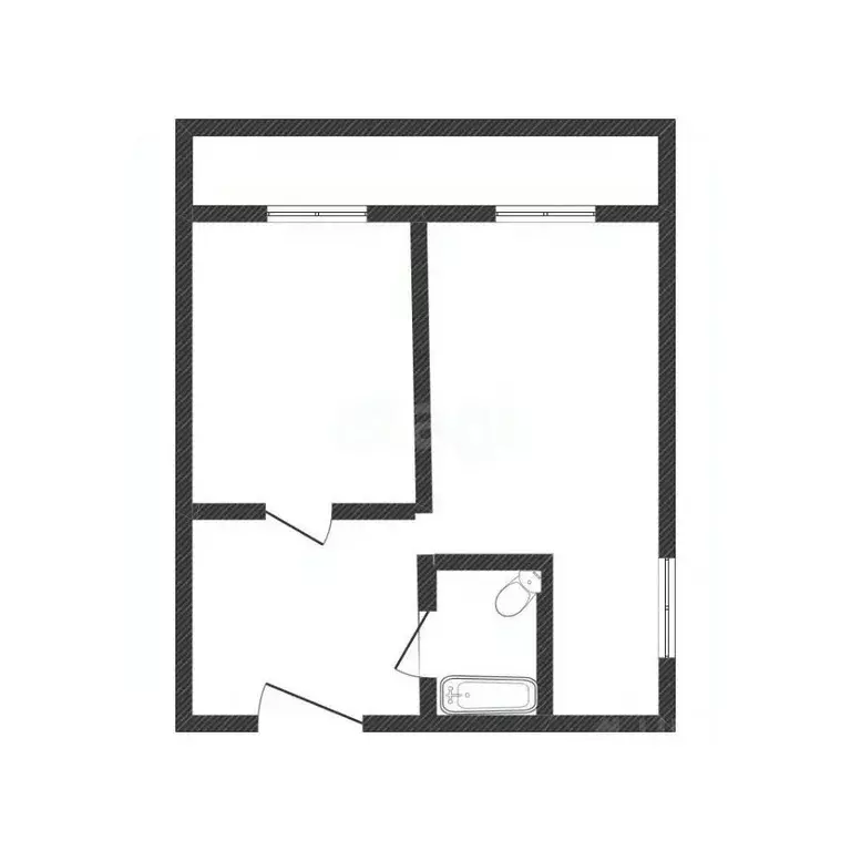 1-к кв. Татарстан, Казань ул. Декабристов, 87 (36.6 м) - Фото 2