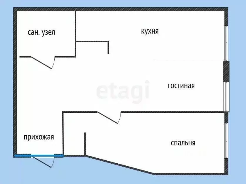 2-к кв. Татарстан, Казань ул. Фатыха Карима, 27 (55.6 м) - Фото 1