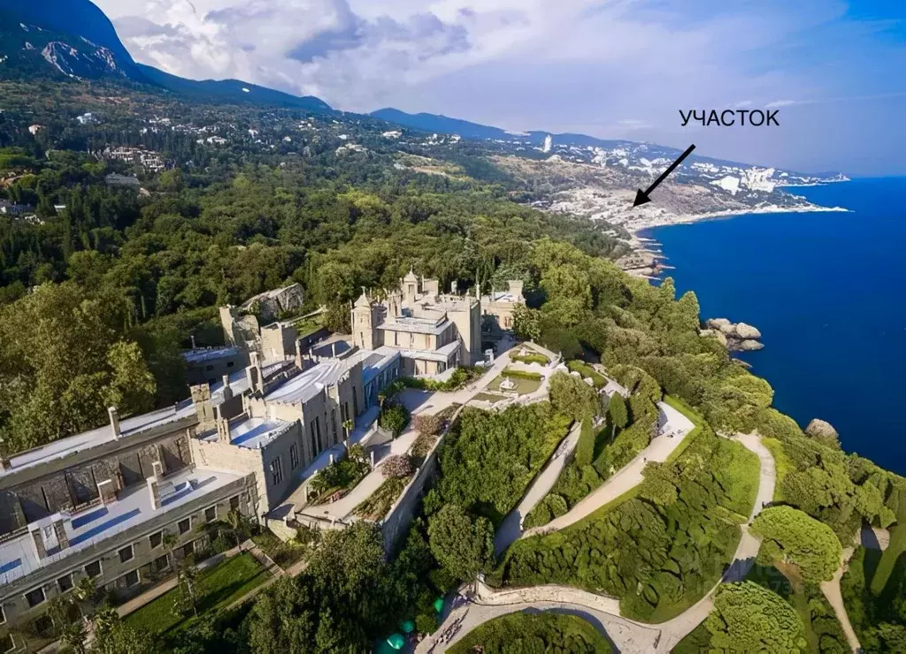 Участок в Крым, Ялта муниципальный округ, Кореиз пгт ш. Алупкинское, ... - Фото 2