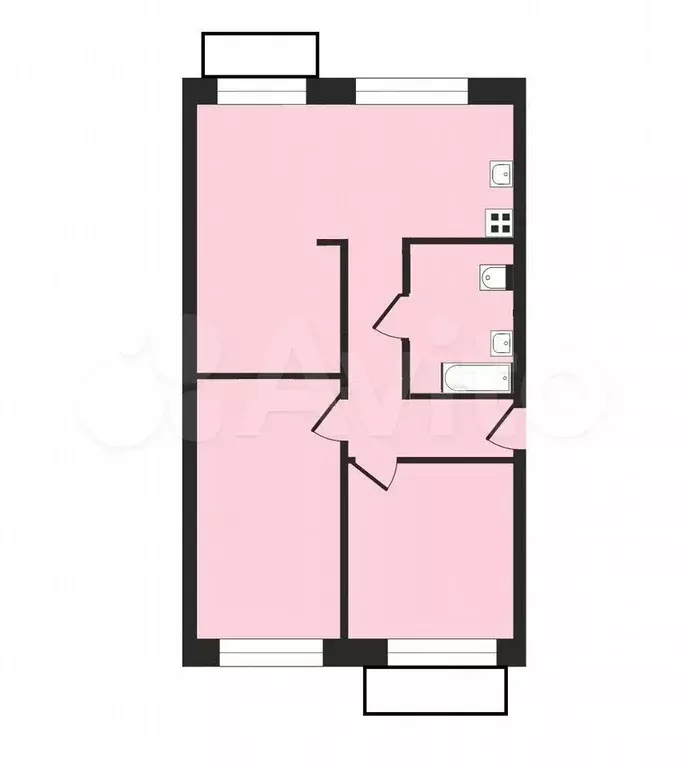 3-к. квартира, 75 м, 3/3 эт. - Фото 0