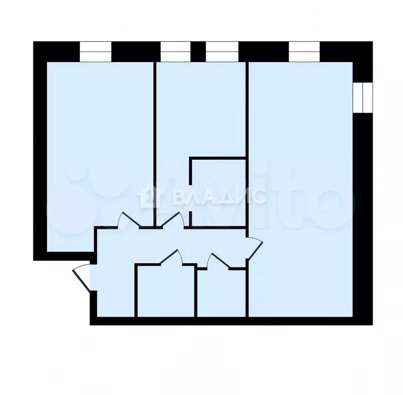 2-к. квартира, 85,5 м, 3/3 эт. - Фото 0