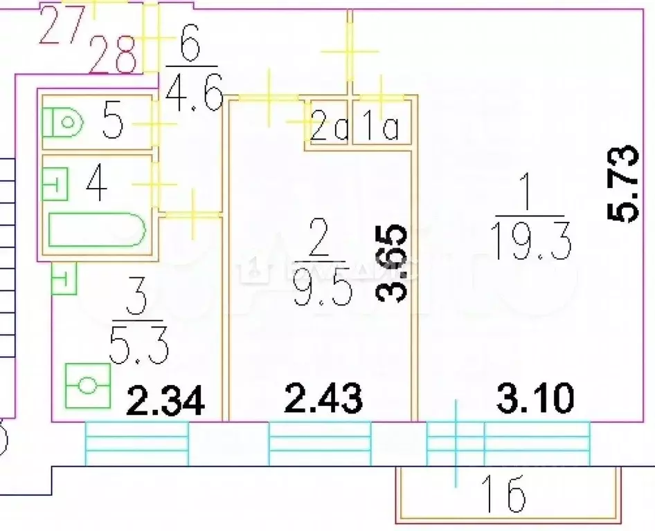 2-к кв. Москва Полярная ул., 7К1 (43.0 м) - Фото 2
