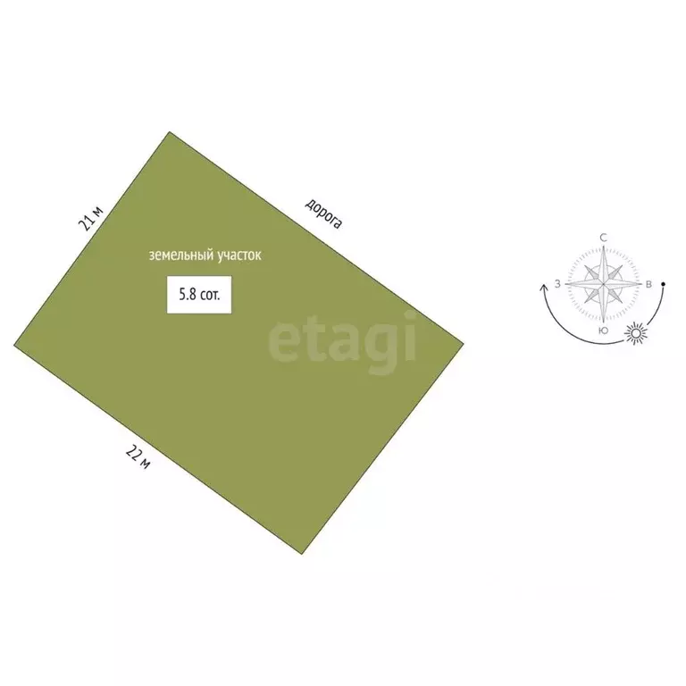 Участок в Ямало-Ненецкий АО, Новый Уренгой Дунай ДНТ, ул. Райская (5.8 ... - Фото 2