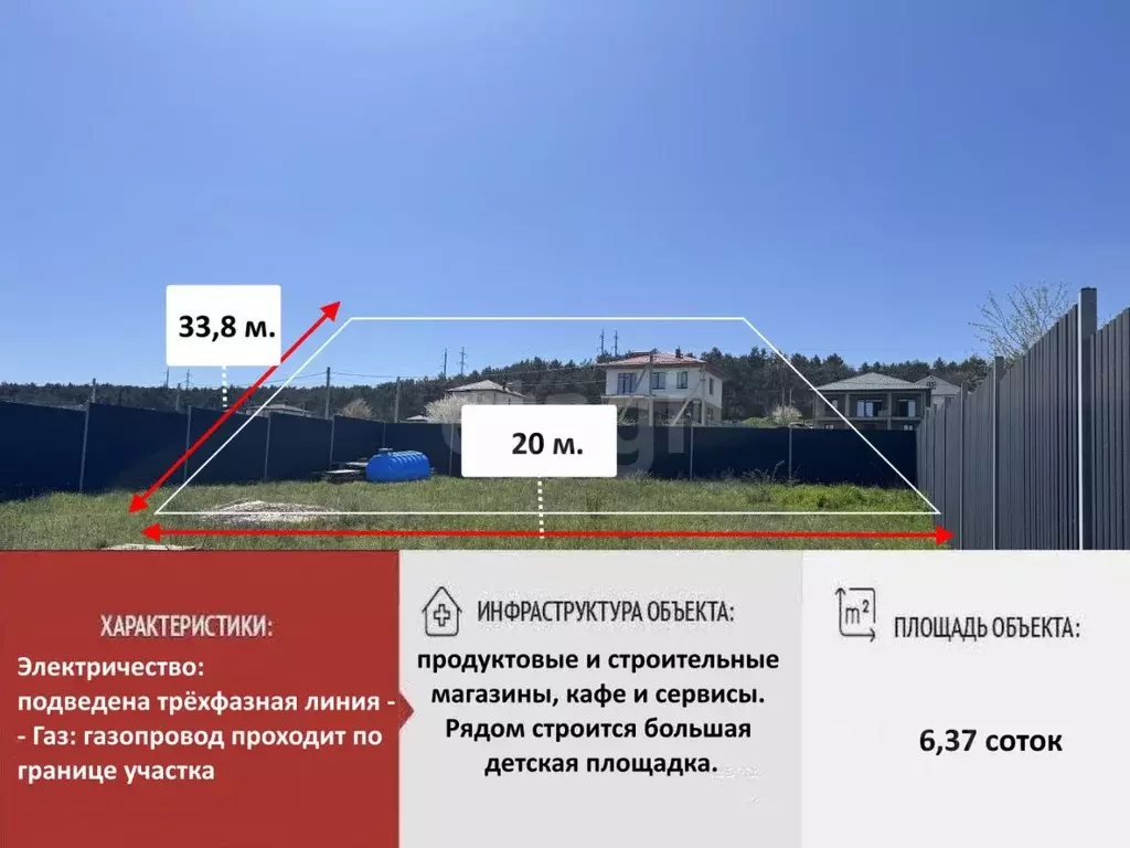 Участок в Крым, Симферополь Луговое-2 мкр,  (6.37 сот.) - Фото 1