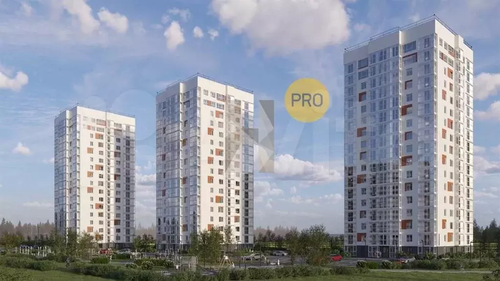 1-к. квартира, 61,4 м, 5/17 эт. - Фото 1