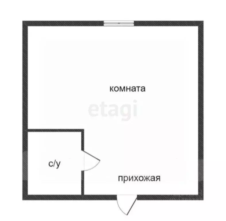 Студия Приморский край, Владивосток Сельская ул., 10 (23.0 м) - Фото 1