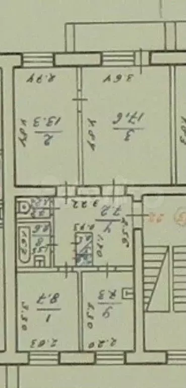 3-к. квартира, 58,2 м, 4/5 эт. - Фото 0