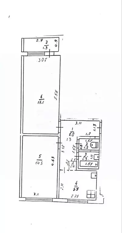 2-к кв. Башкортостан, Чишминский район, Лесной сельсовет, с. Алкино-2 ... - Фото 2
