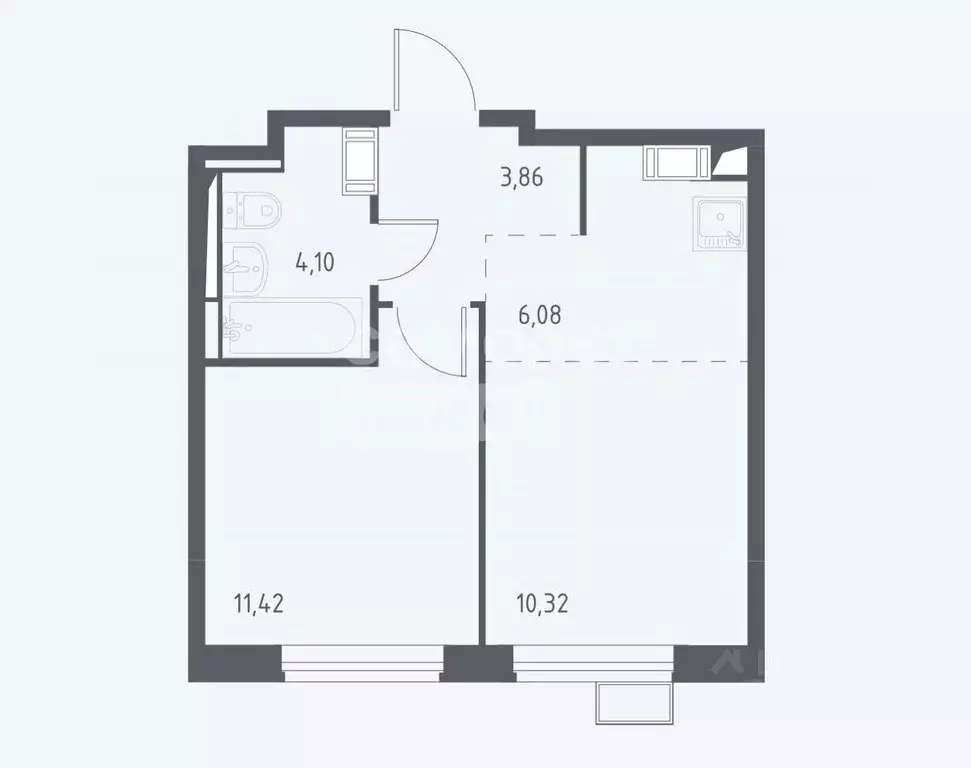 1-к кв. Москва Рязановское поселение, ул. Уточкина, 5к1 (35.5 м) - Фото 1