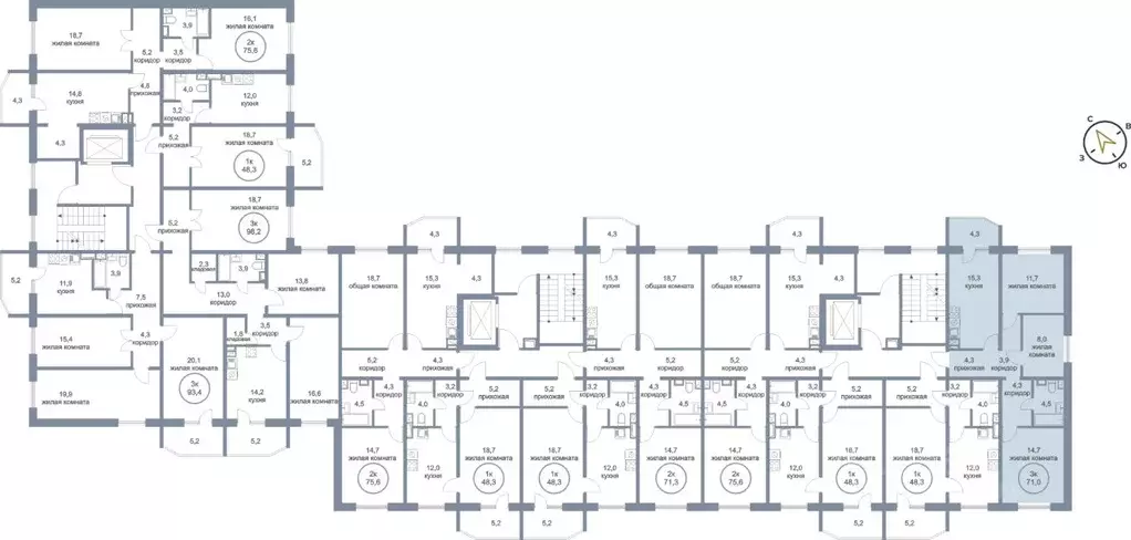 3-к кв. Ханты-Мансийский АО, Нефтеюганск 6-й мкр, 11 (71.0 м) - Фото 1