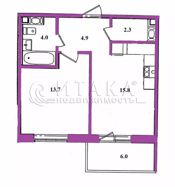 1-комнатная квартира: Гатчина, улица Чехова, 39к2 (41 м) - Фото 1