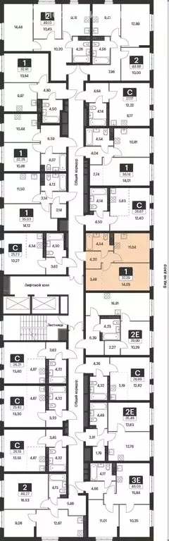 1-комнатная квартира: Екатеринбург, улица Академика Ландау, 35 (37 м) - Фото 1