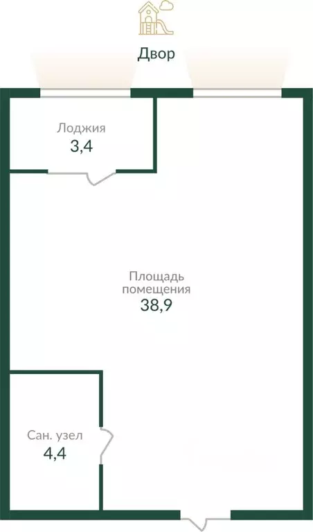 1-к кв. Омская область, Омск ул. Красный Путь, 155к4 (46.7 м) - Фото 0