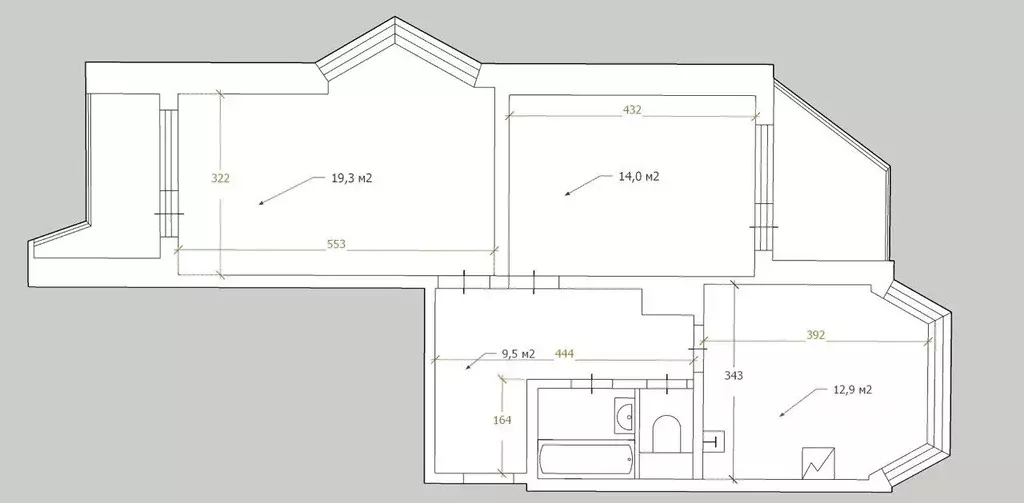 2-к кв. Москва Волынская ул., 12К1 (59.4 м) - Фото 1