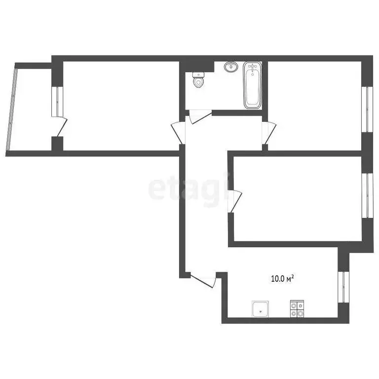 3-комнатная квартира: Вологда, Псковская улица, 14 (63.1 м) - Фото 1