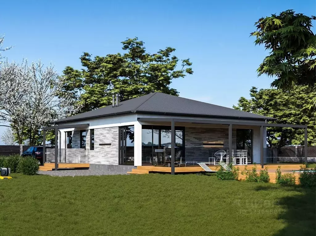 Дом в Саратовская область, с. Усть-Курдюм ул. 1-я Панорамная (129 м) - Фото 1