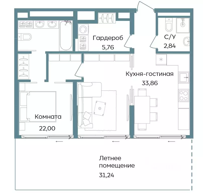 2-к кв. Крым, Саки ул. Морская (95.7 м) - Фото 1