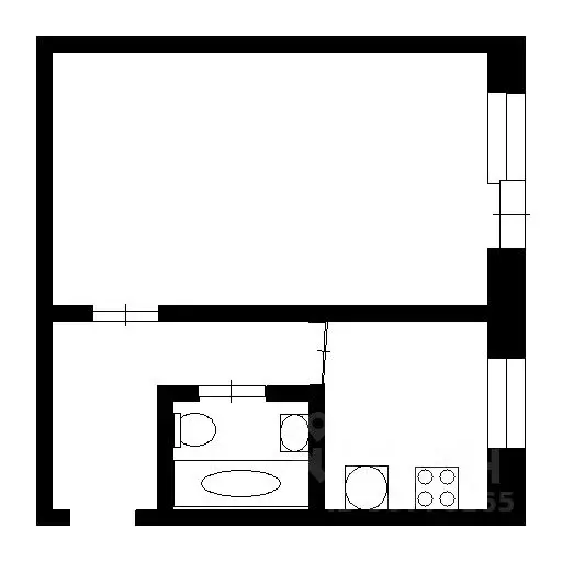 1-к кв. Татарстан, Казань ул. Сафиуллина, 6к1 (38.0 м) - Фото 2