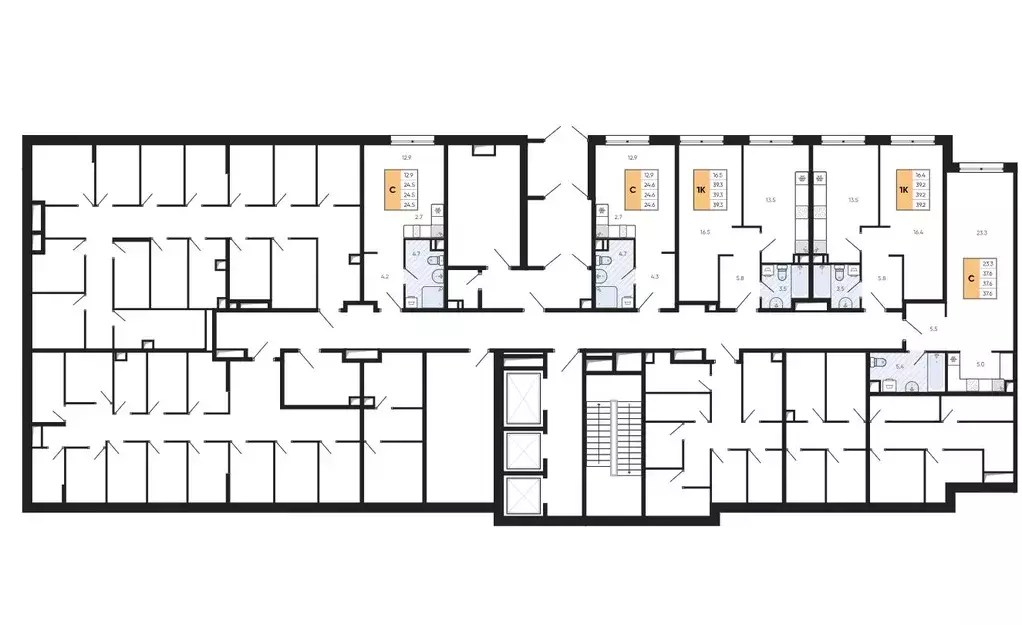 1-к кв. Приморский край, Владивосток ул. Расула Гамзатова, 7к2 (39.3 ... - Фото 2