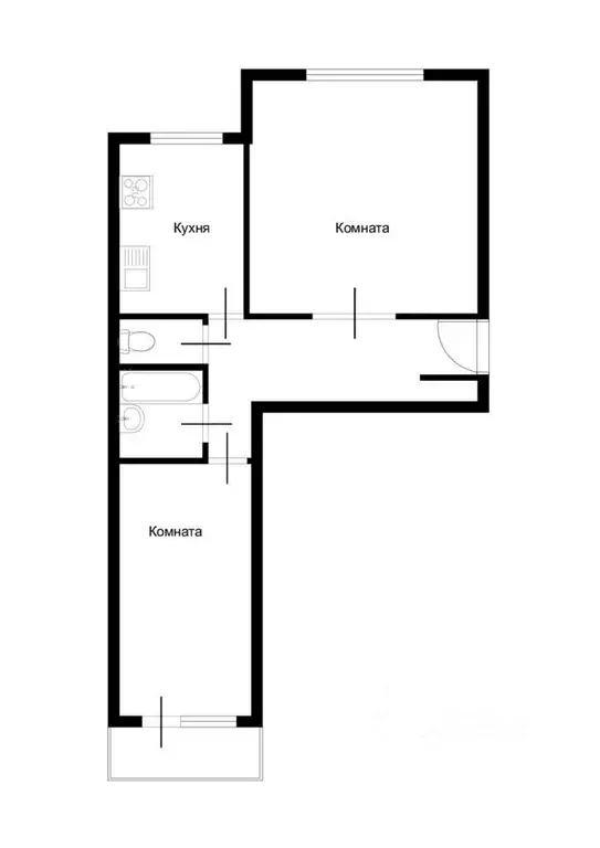 2-к кв. Москва Челябинская ул., 6 (55.2 м) - Фото 1