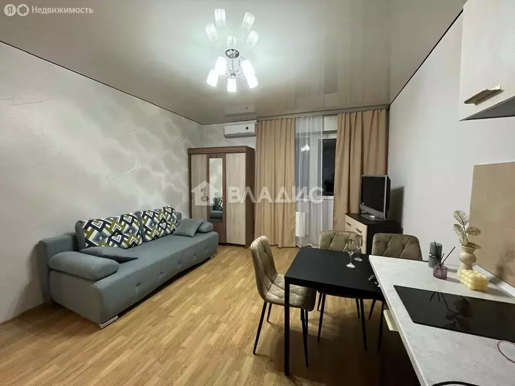 Квартира-студия: посёлок Российский, улица Куликова Поля, 33 (26.6 м) - Фото 1