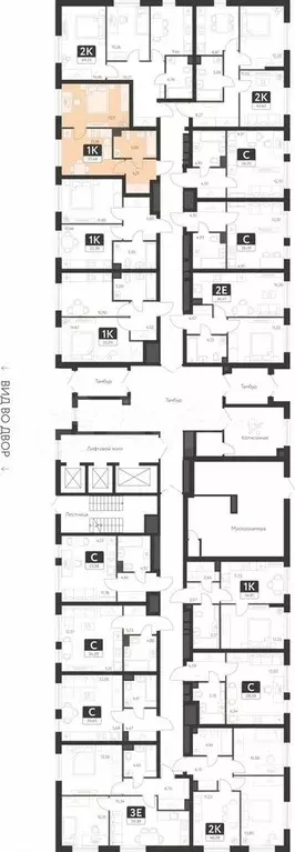 1-к. квартира, 33,7 м, 1/25 эт. - Фото 1