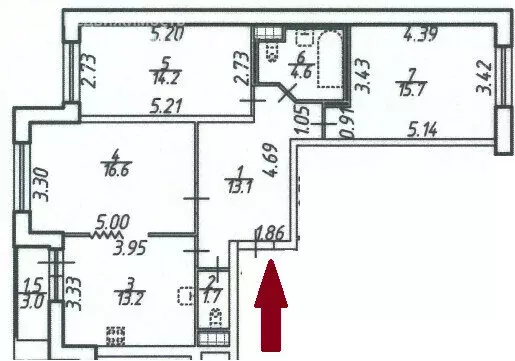 3-комнатная квартира: Санкт-Петербург, улица Руднева, 14к2 (81.7 м) - Фото 0