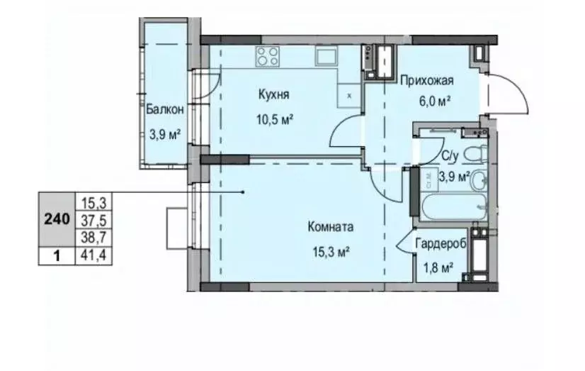 1-к кв. Удмуртия, Ижевск Ботеневский пер., 30к1 (41.4 м) - Фото 2