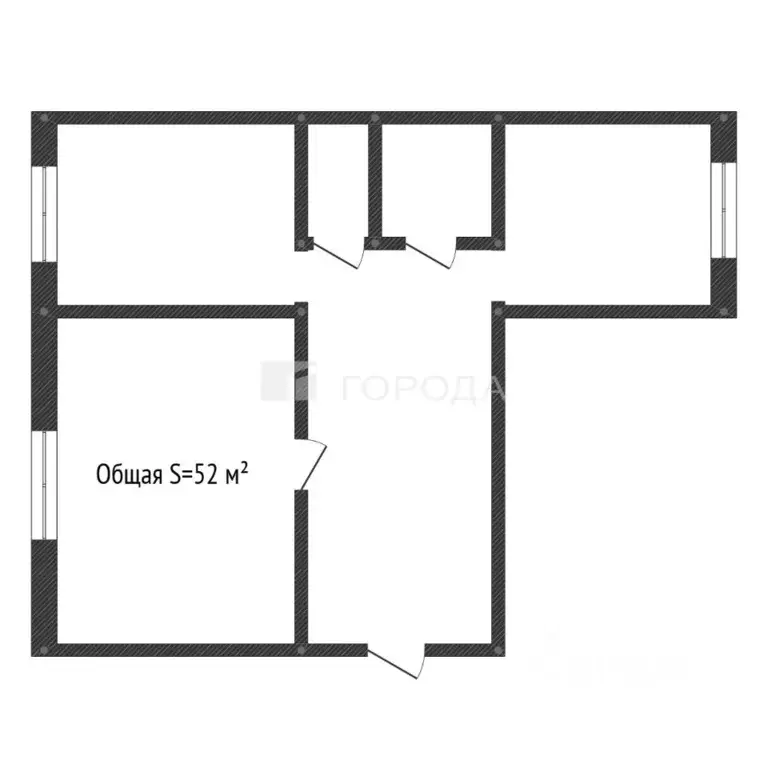 2-к кв. Кемеровская область, Прокопьевск просп. Строителей, 77 (52.0 ... - Фото 2