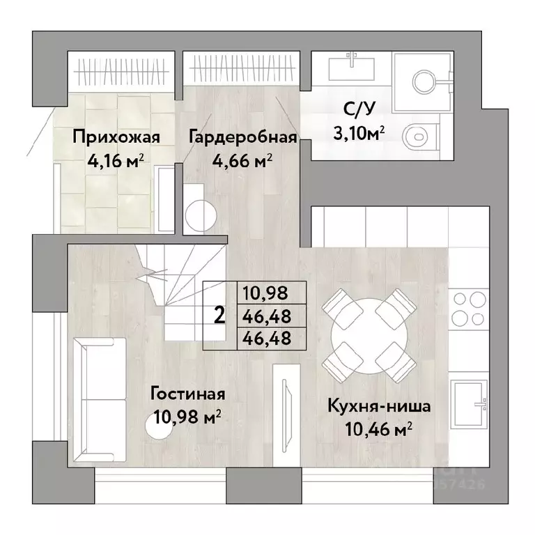 2-к кв. Хабаровский край, Хабаровск ул. Имени Лейтенанта С.В. Орлова ... - Фото 0