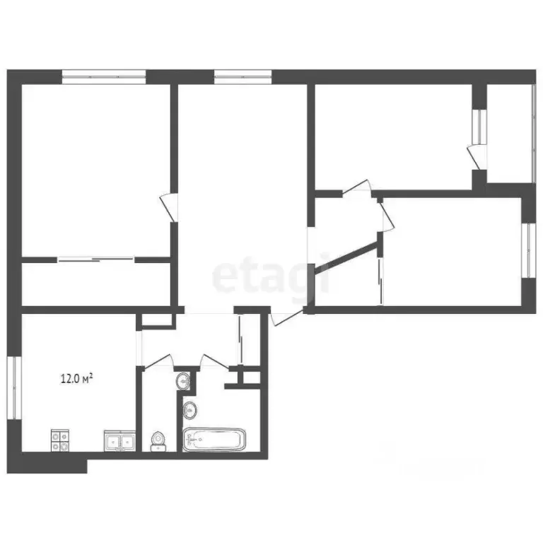 4-к кв. Ямало-Ненецкий АО, Новый Уренгой Юбилейный мкр, 5/6 (84.6 м) - Фото 2