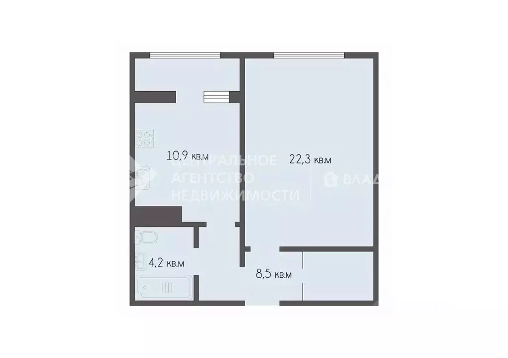 1-к кв. Рязанская область, Рязань Славянский просп., 12 (45.9 м) - Фото 1