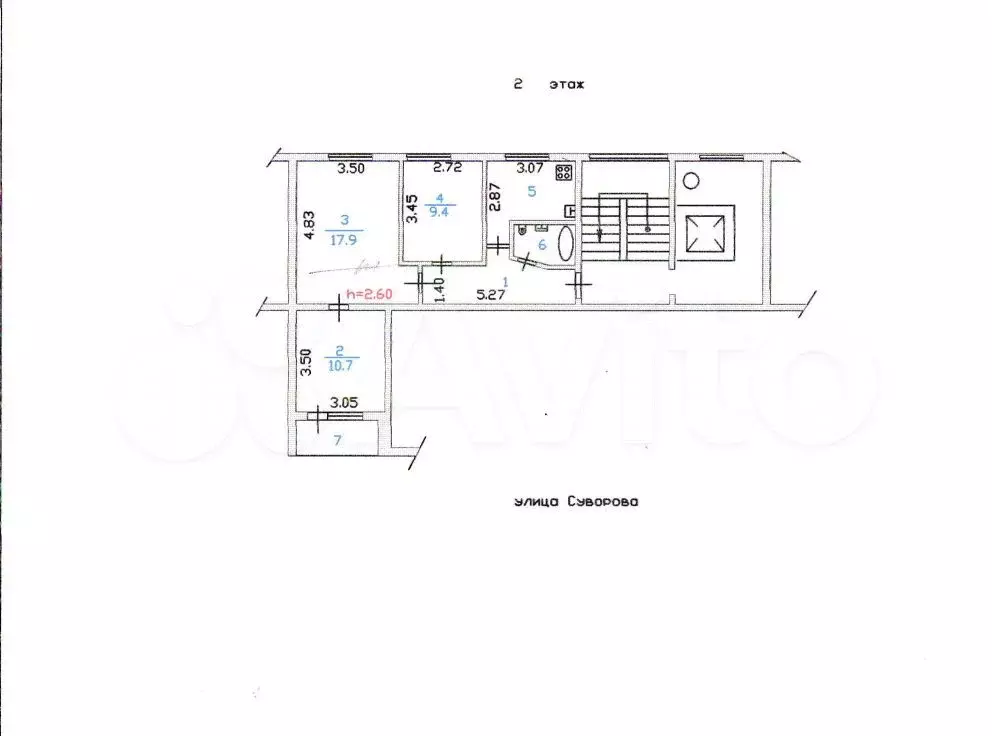 3-к. квартира, 56 м, 2/9 эт. - Фото 0