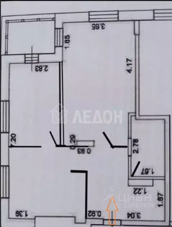 2-к кв. Омская область, Омск бул. М.М. Кузьмина, 21 (59.0 м) - Фото 2