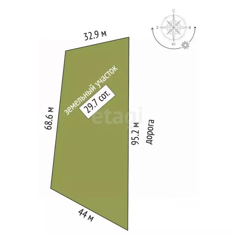 Участок в Вологодская область, пос. Рубцово  (29.67 сот.) - Фото 2