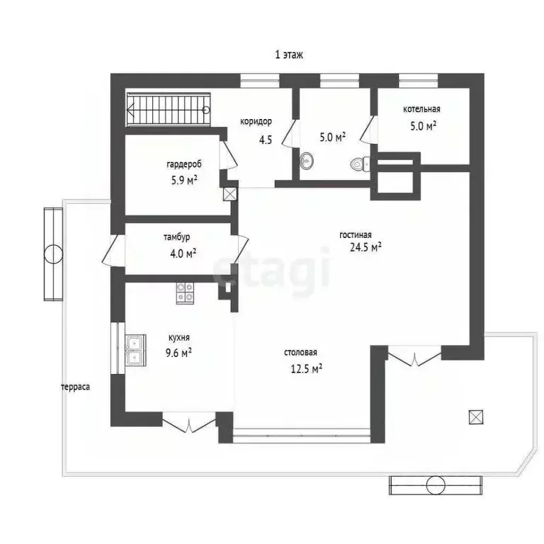 Дом в Калининградская область, Янтарный пгт ул. Озерная, 26 (186 м) - Фото 2