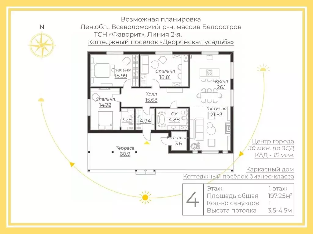 Коттедж в Ленинградская область, Всеволожский район, Сертоловское ... - Фото 1