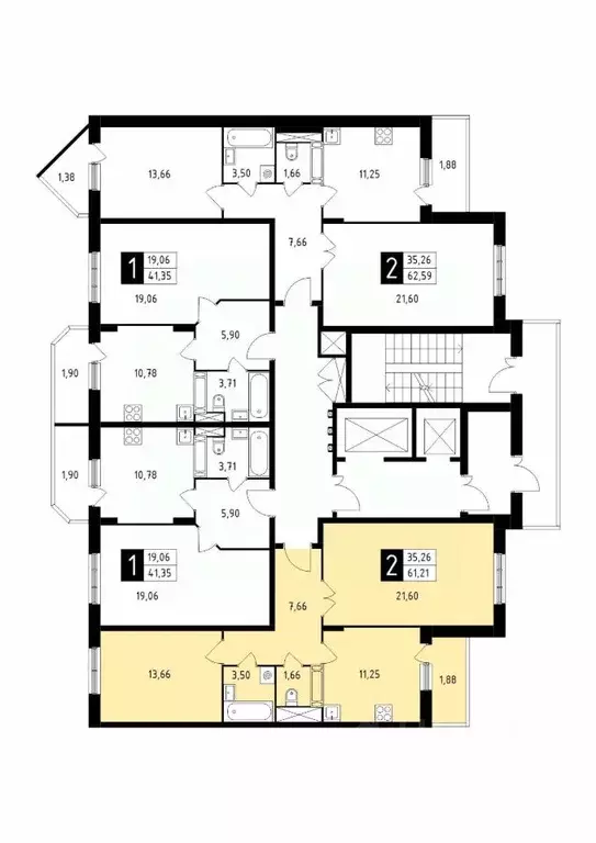 2-к кв. Московская область, Подольск Климовск мкр, ул. Школьная, 41 ... - Фото 1