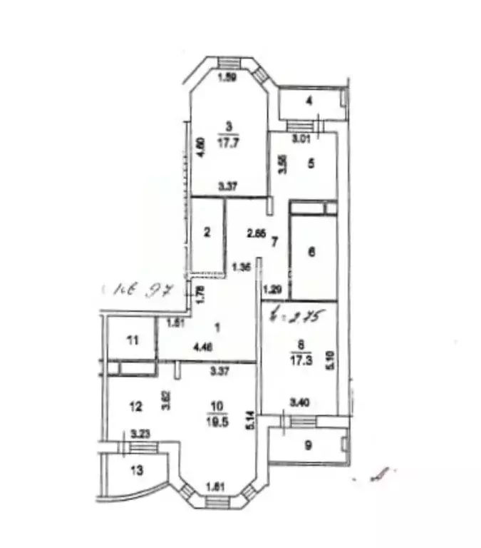 4-к кв. Московская область, Электросталь Советская ул., 17а (112.4 м) - Фото 0