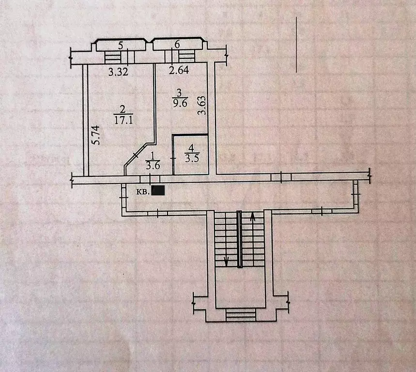 1-к. квартира, 33,8 м, 3/4 эт. - Фото 0