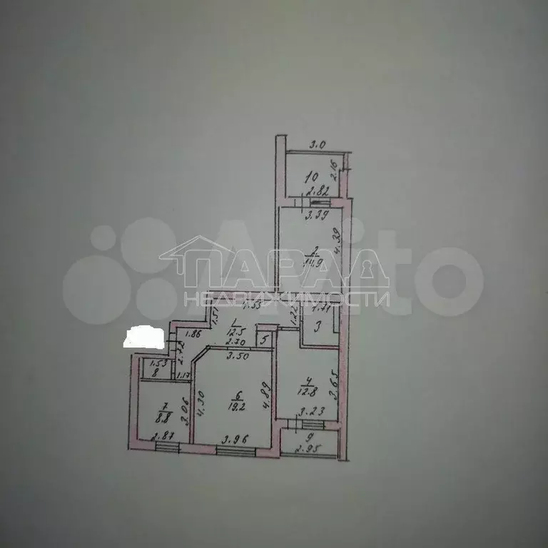 3-к. квартира, 75 м, 1/9 эт. - Фото 0