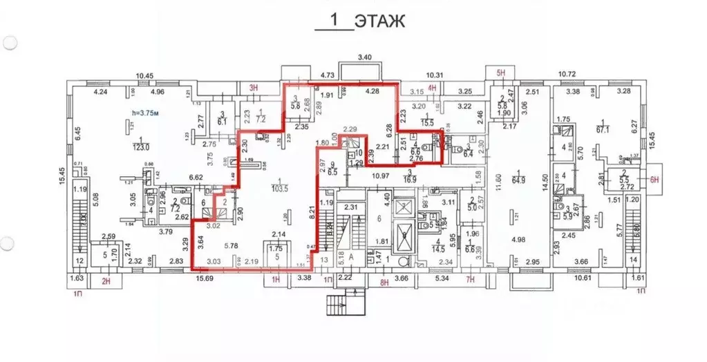 Помещение свободного назначения в Москва Шереметьевская ул., 13К1 (123 ... - Фото 2